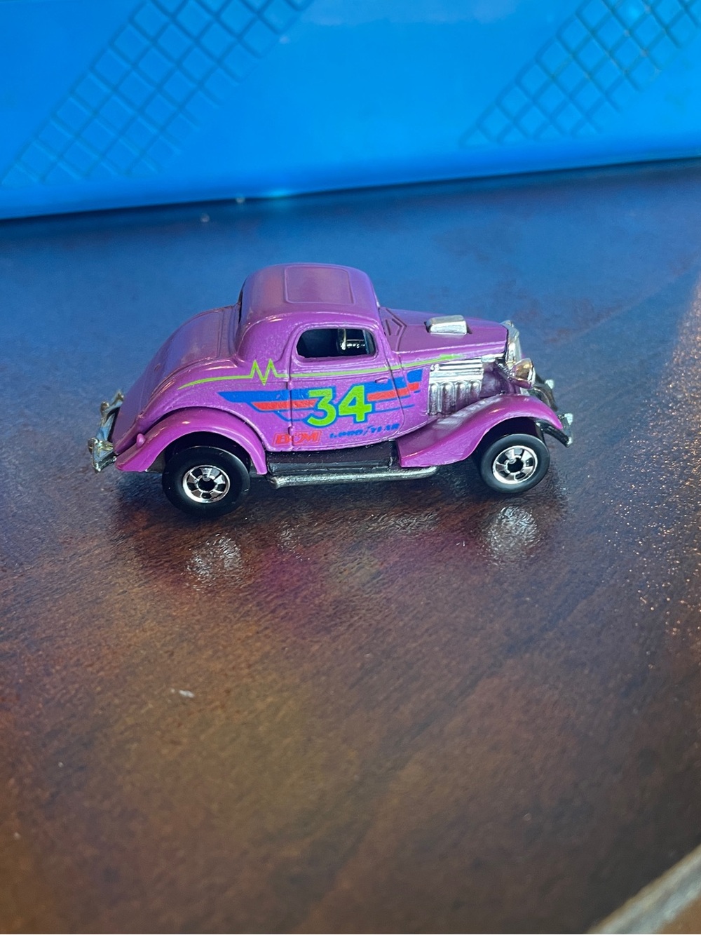 Hot Wheels '34 3 WINDOW TOUGH TO FIND Blackwall MALAYSIA BASE FLYING COLORS